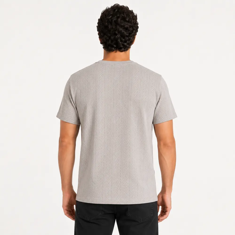Camiseta Masculina Manga Curta Texturizada .11244581