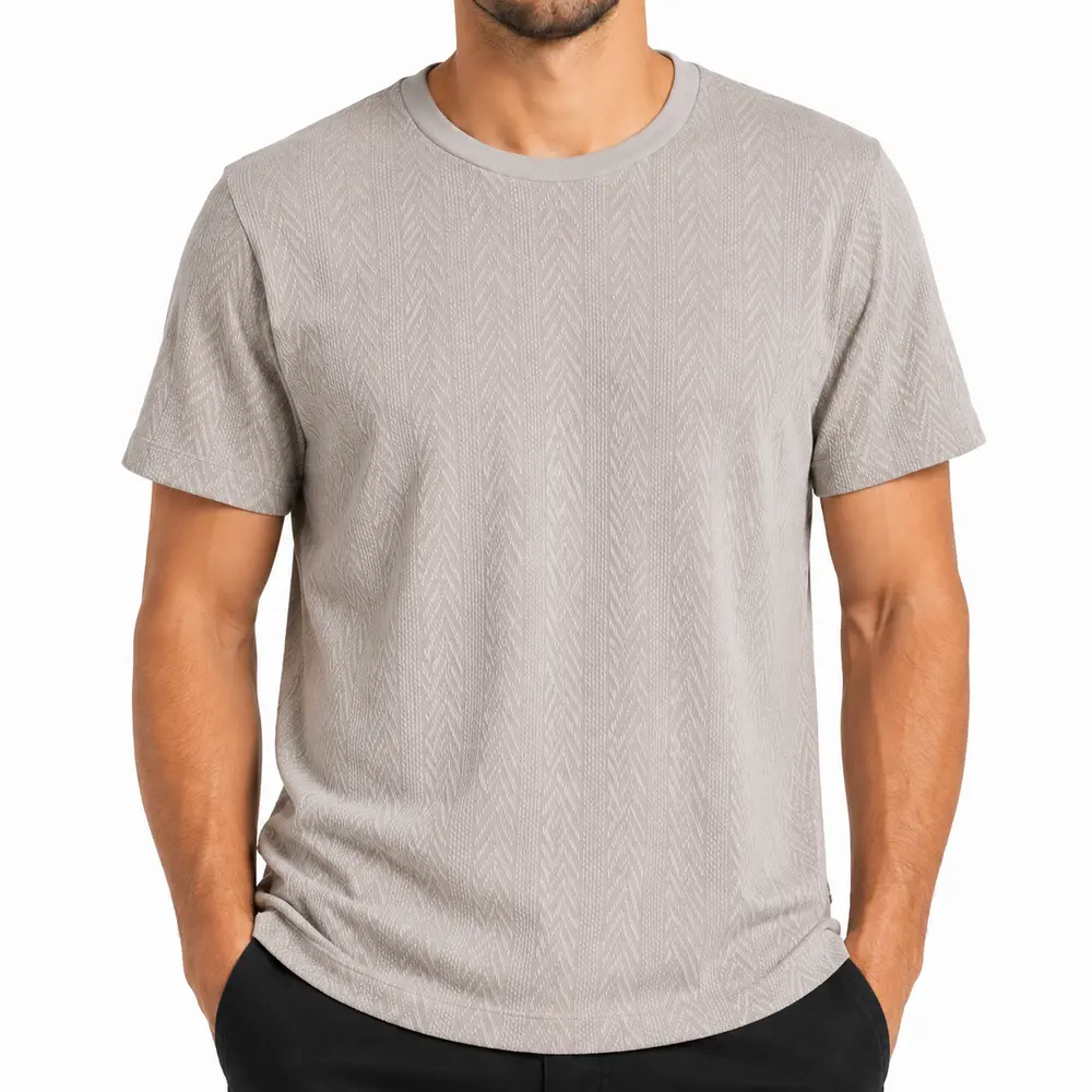 Camiseta Masculina Manga Curta Texturizada .11244581