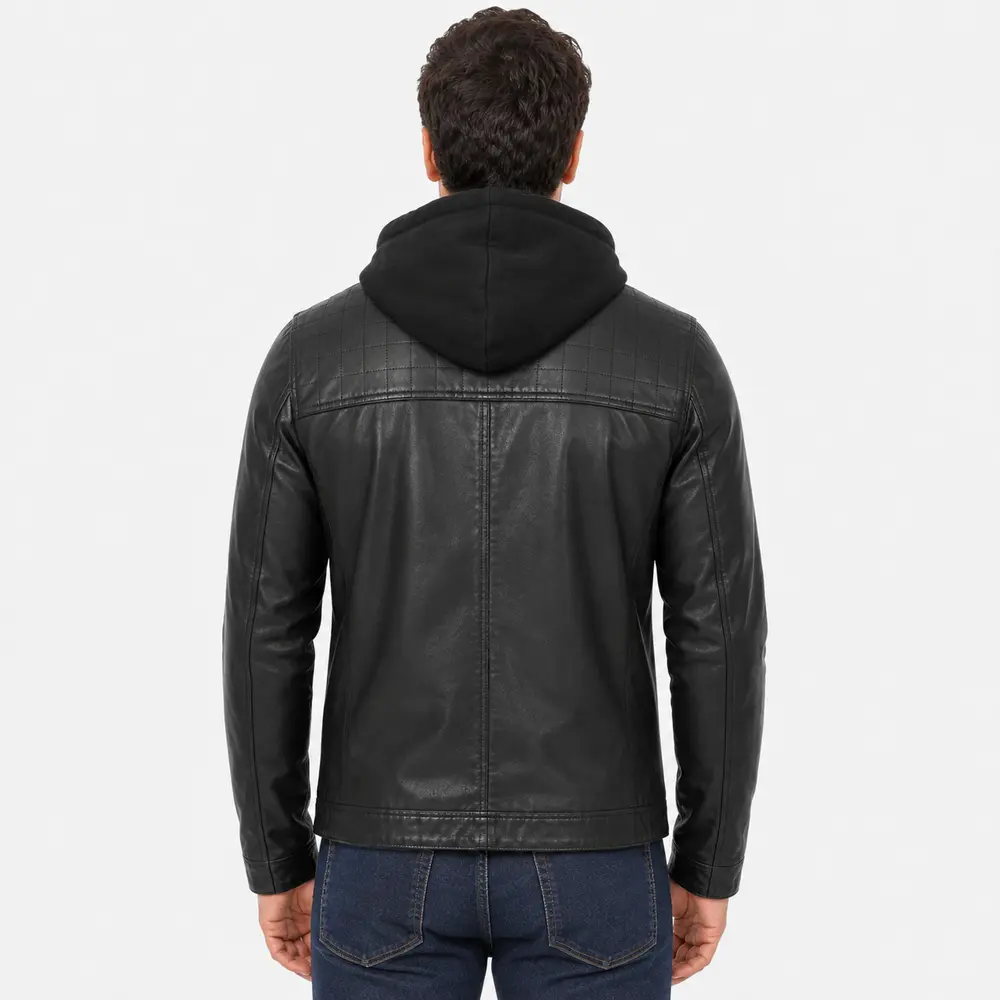 Jaqueta Masculina P.U. com Capuz .16070404
