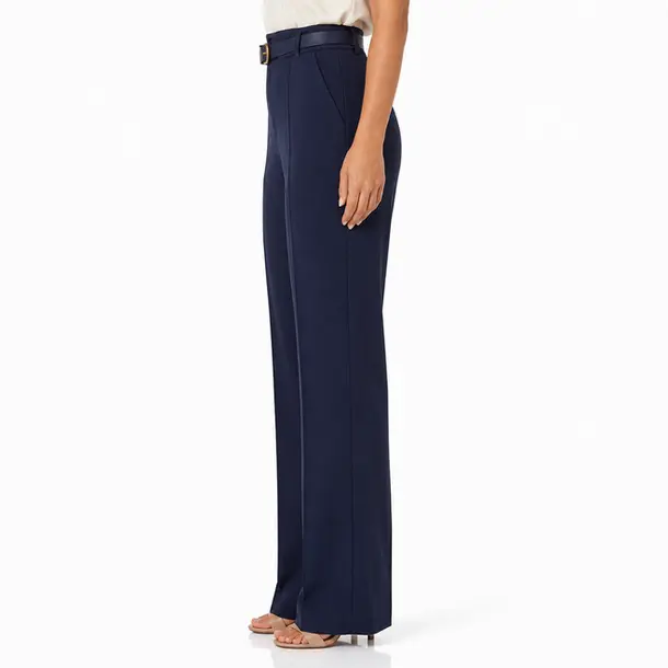 Calça Pantalona Feminina Alfaiataria .XX6061 Marinho
