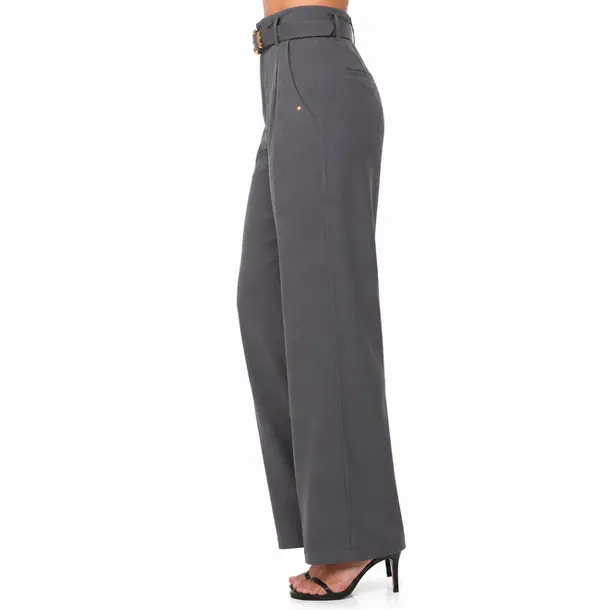 Calça Pantalona Feminina Alfaiataria Com Cinto .XX6056