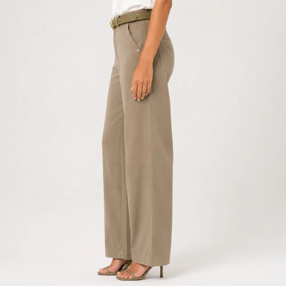 Calça Pantalona Feminina Alfaiataria Com Cinto .XX6056